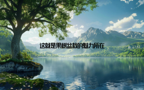 这就是果树盆栽的魅力所在