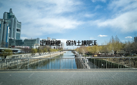 定期施肥, 保持土壤肥沃