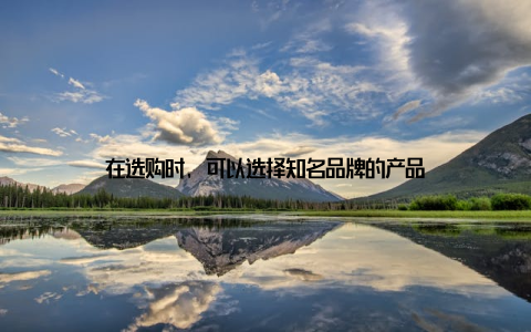 在选购时, 可以选择知名品牌的产品