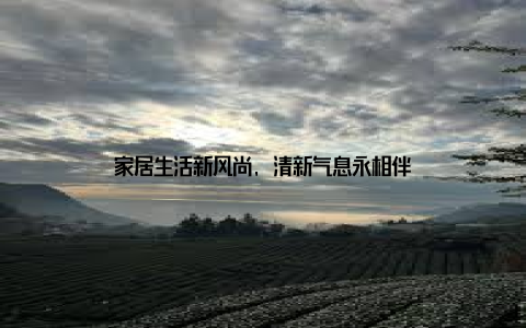 家居生活新风尚, 清新气息永相伴