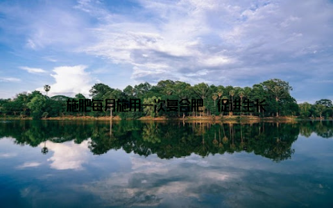 施肥每月施用一次复合肥, 促进生长