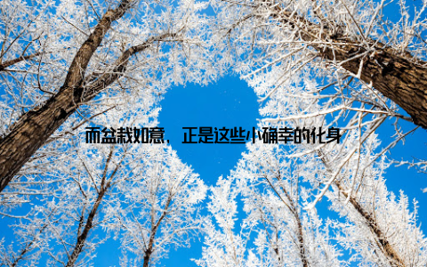 而盆栽如意, 正是这些小确幸的化身