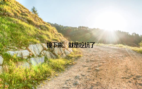 接下来, 就是挖坑了