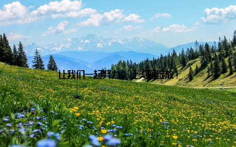 让我们一起努力, 让美丽绽放!