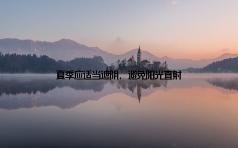 夏季应适当遮阴, 避免阳光直射